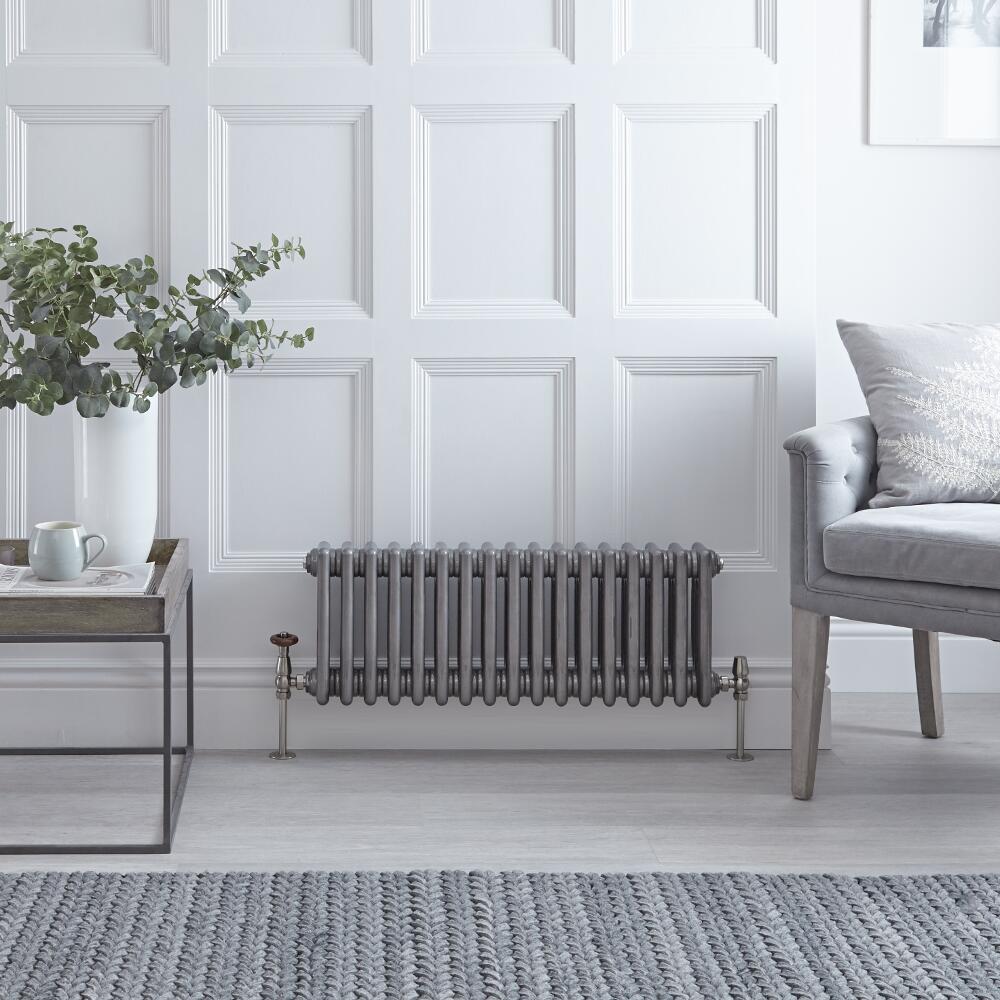 Windsor 3 - Kolomradiator Horizontaal Gelakt Metaal 30cm x 78,9cm x 10cm 687 Watt