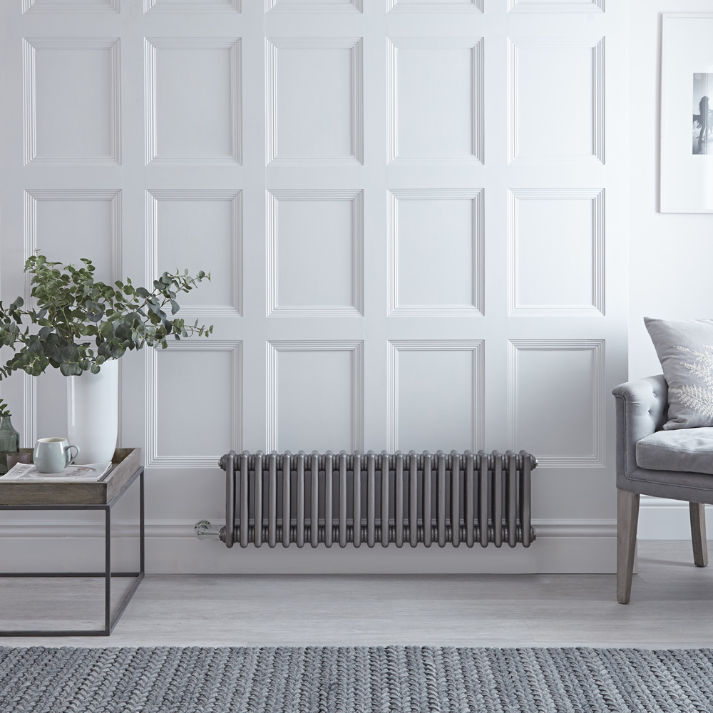 Elektrische Kolomradiator Horizontaal Gelakt Metaal 30cm x 101cm x 10cm - Windsor