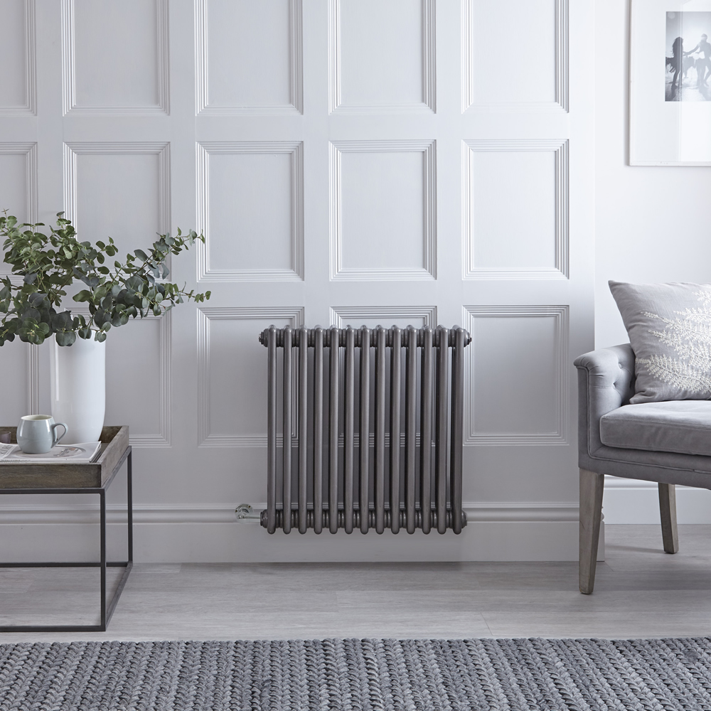 Windsor Elektrische Kolomradiator Horizontaal Gelakt Metaal 60cm x 60,8cm x 10cm