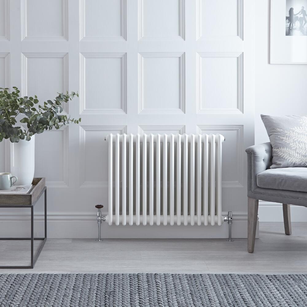 Designradiator Horizontaal Klassiek Wit 60cm x 78,5cm x 10cm 1243 Watt - Windsor