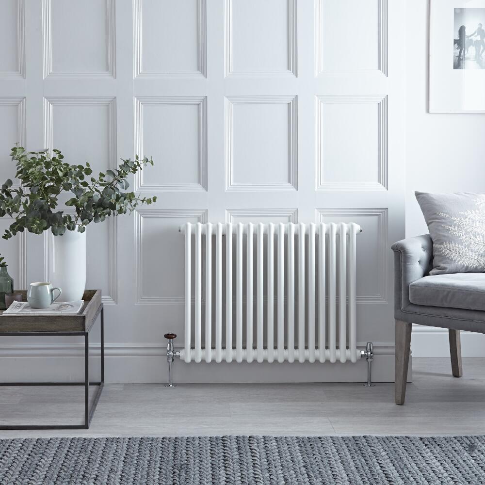 Designradiator Horizontaal Wit Staal 60 x 78,5cm 965 Watt | Windsor
