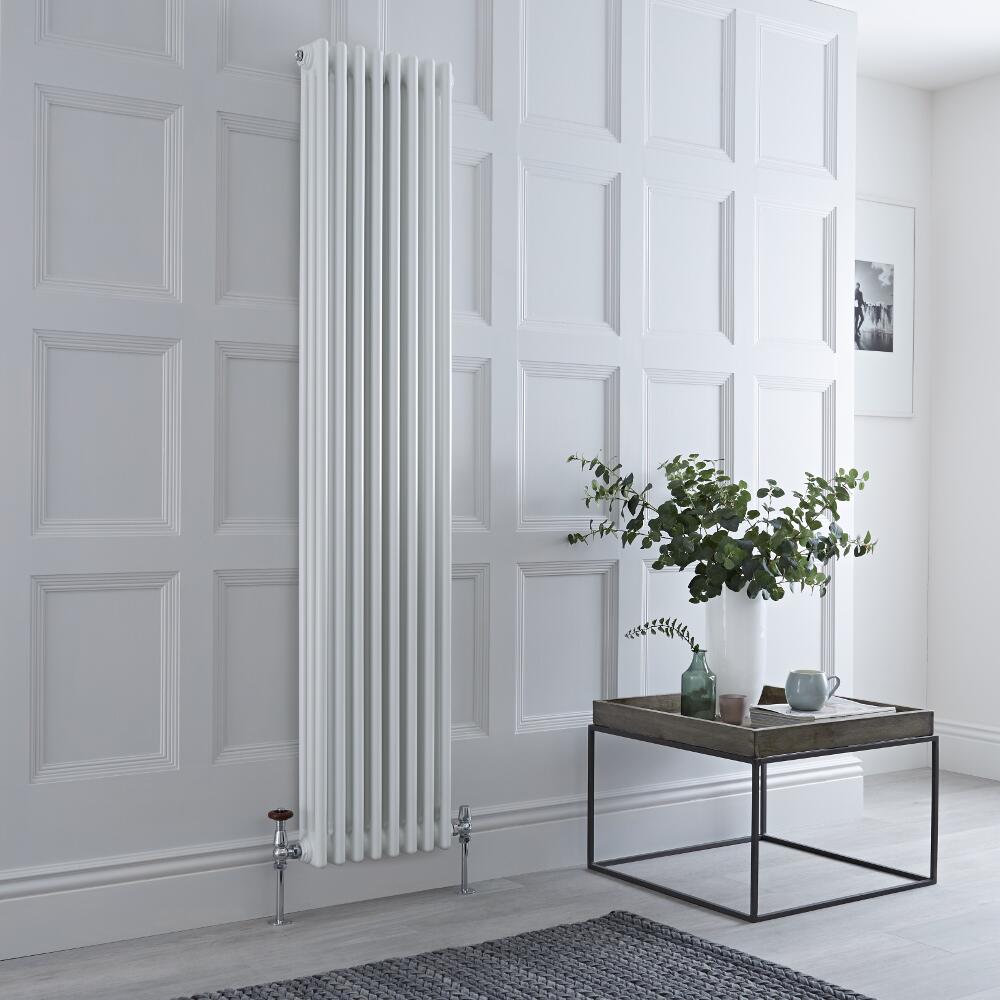 Designradiator Verticaal Klassiek Wit 180cm x 38cm x 10cm 1558 Watt - Windsor