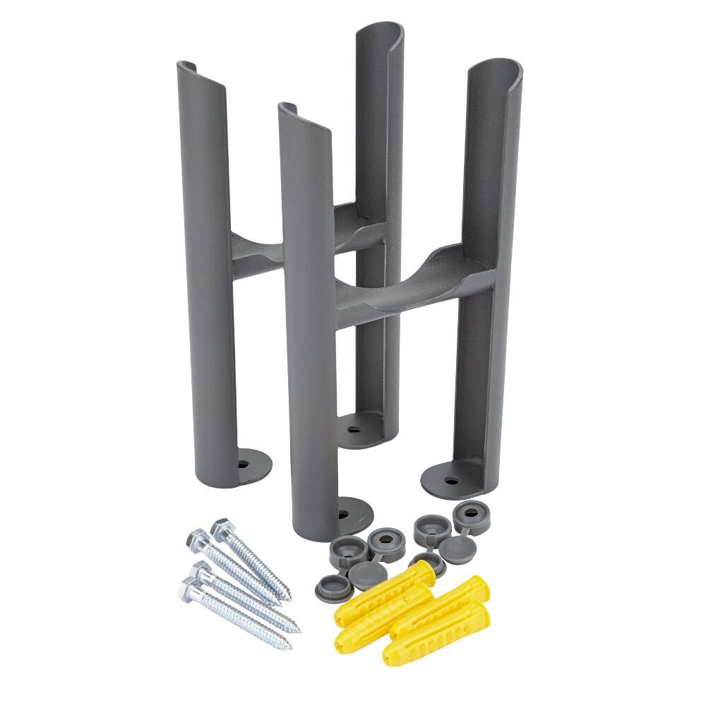 Radiatorpoten - Alleen geschikt voor de Klassieke 3-kolom radiator - Antraciet - 22,5cm x 13cm x 8cm