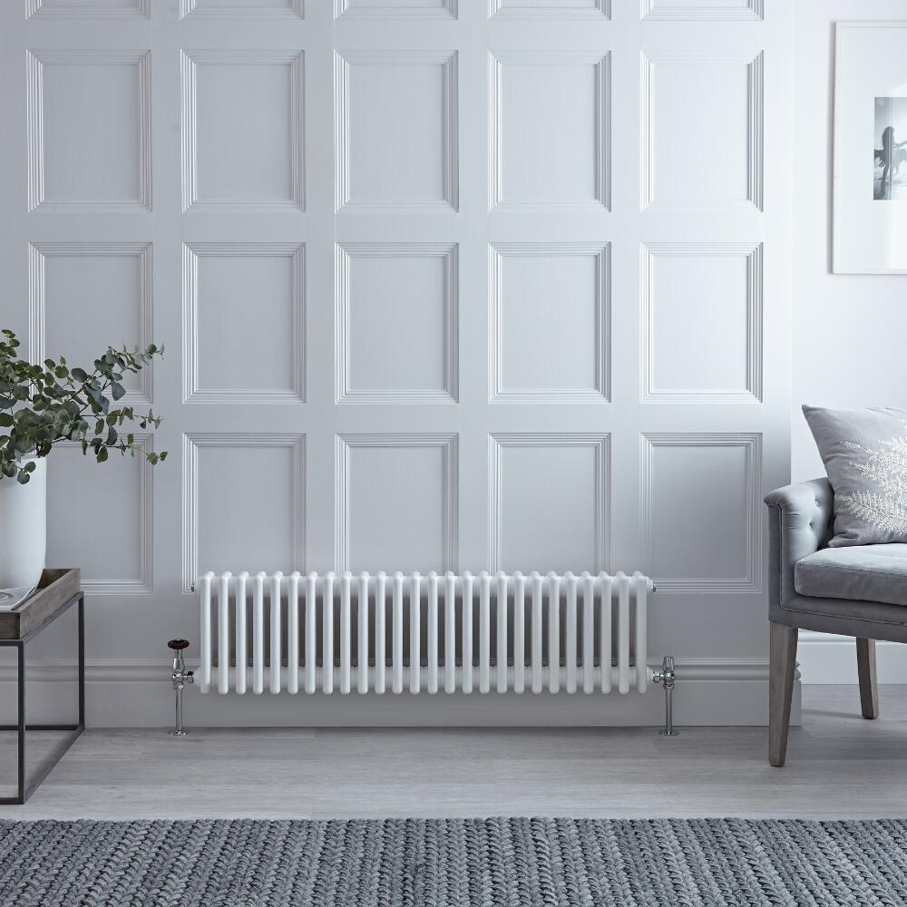 3 Kolomradiator Horizontaal Wit 30cm x 119cm 1051Watt - Windsor