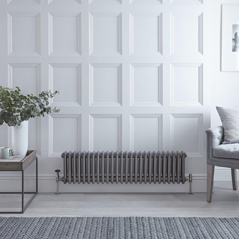 3-Kolomradiator Horizontaal Gelakt Metaal 30cm x 119cm x 10cm 1058 Watt - Windsor
