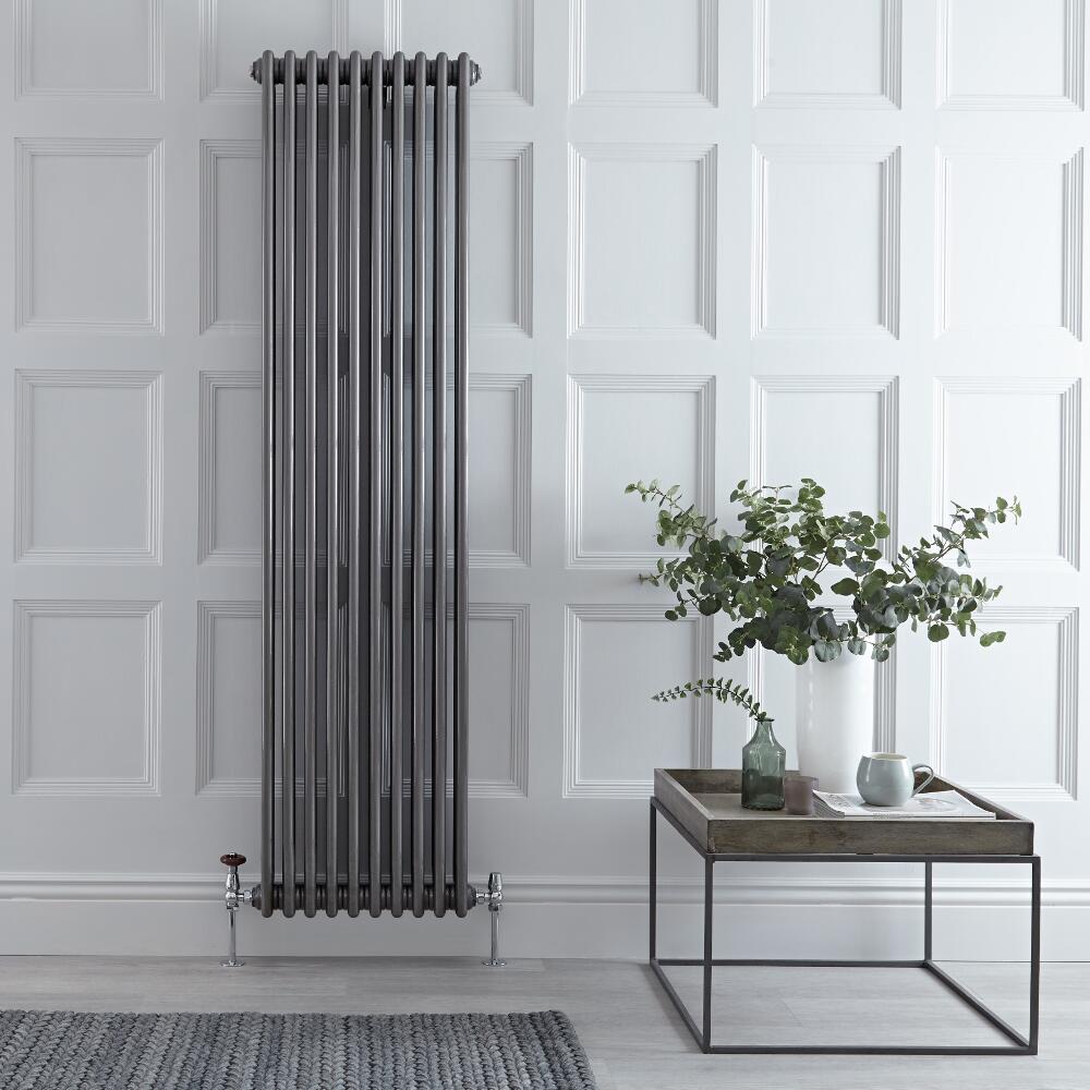 3 - Kolomradiator Verticaal Gelakt Metaal 180cm x 47cm x 10cm 1948 Watt - Windsor