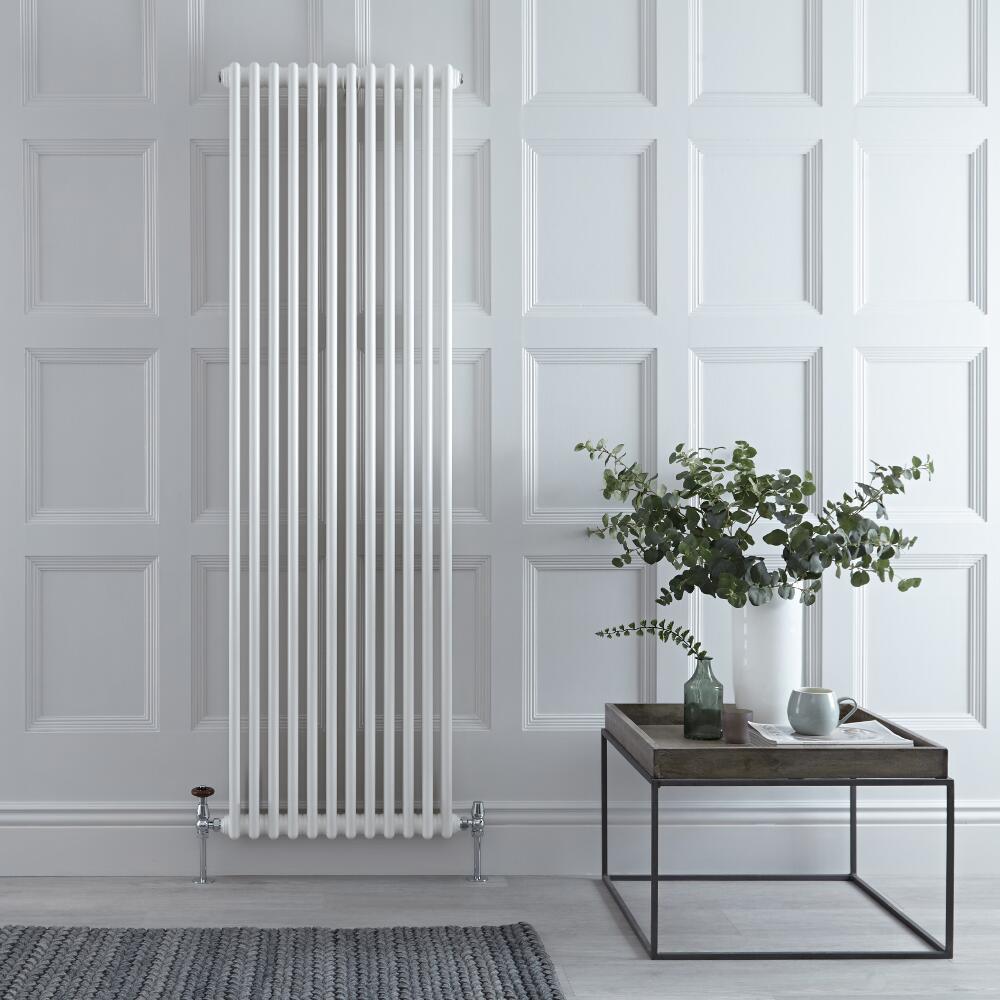 Designradiator Verticaal Klassiek Wit 180cm x 56cm x 10cm 2338 Watt - Windsor