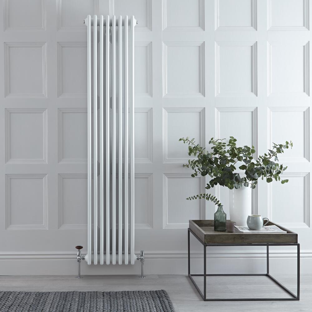 Windsor Designradiator Verticaal Klassiek Wit 180cm x 36cm x 13,3cm 2153 Watt