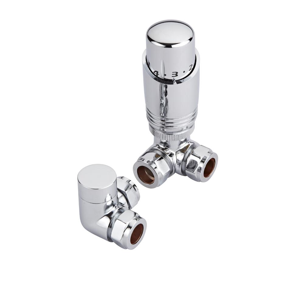 Moderne Thermostaatkranen Haaks Verkeerd ½" Chroom