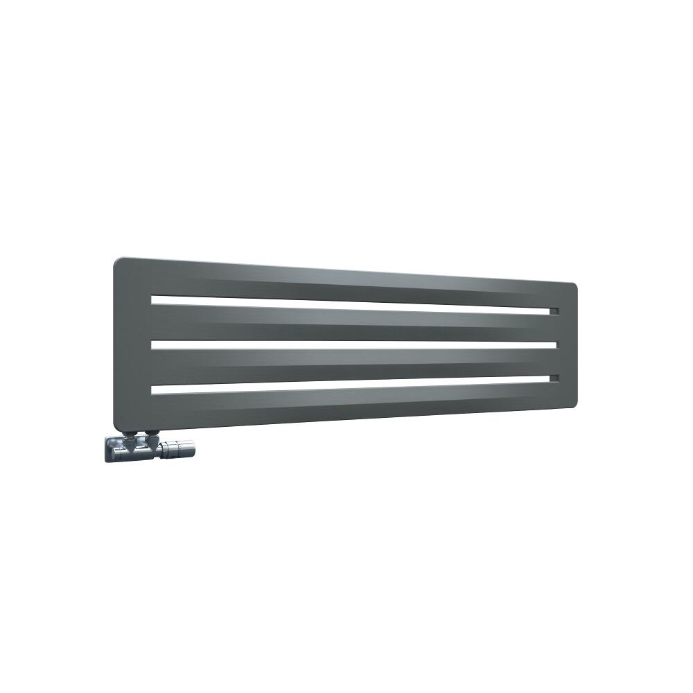 Hudson Reed Leba Designradiator Horizontaal Steengrijs 32,5cm x 120 cm 492 Watt