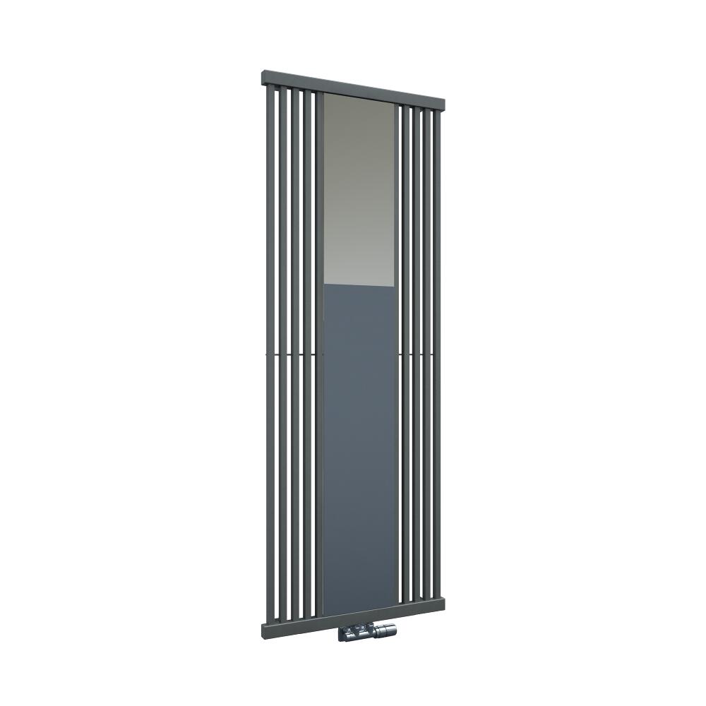 Hudson Reed Lublin Spiegel Designradiator Verticaal Steengrijs 170 x 64 cm 1172 Watt