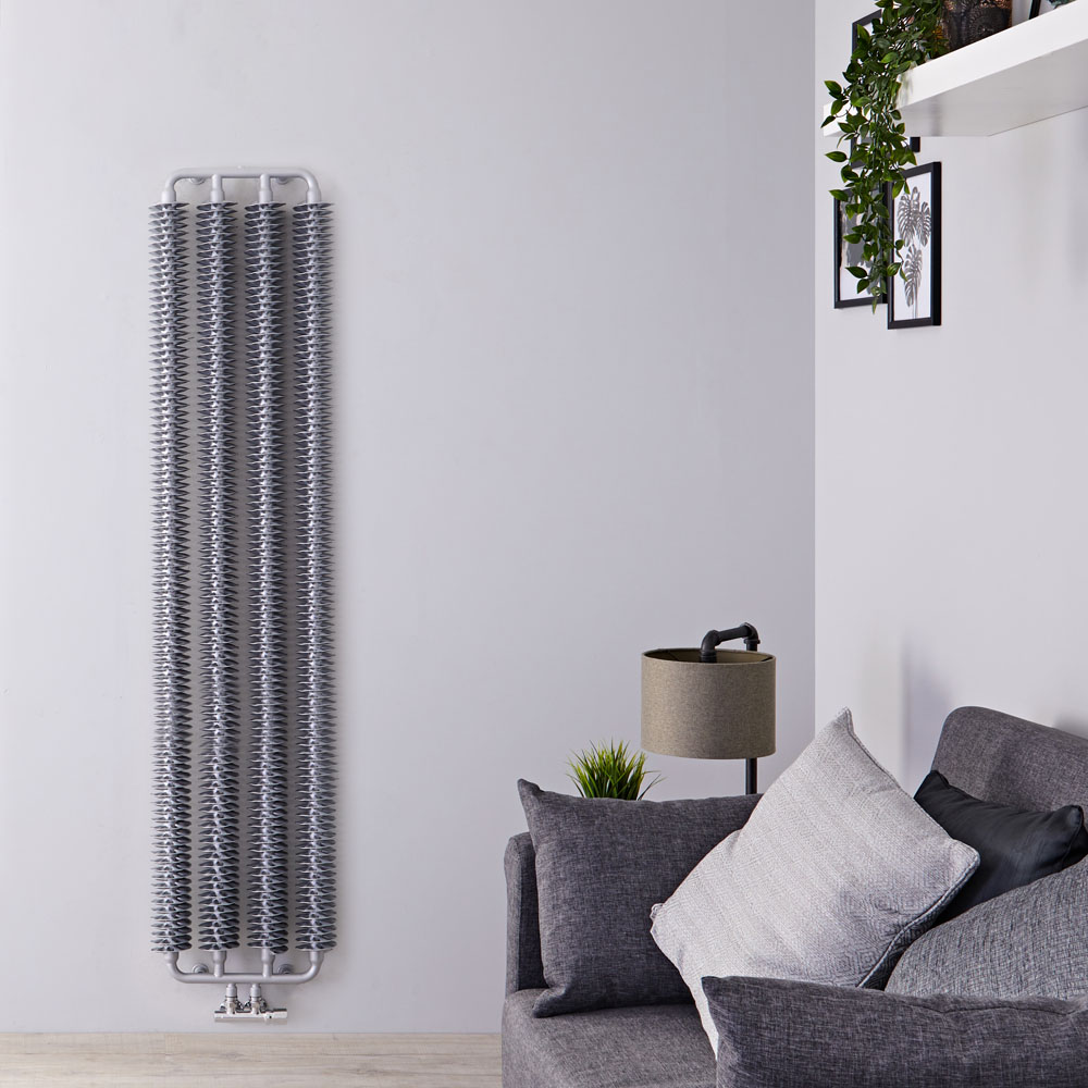 Tatra Designradiator Verticaal Mat Zilver 172cm x 39cm 1105 Watt
