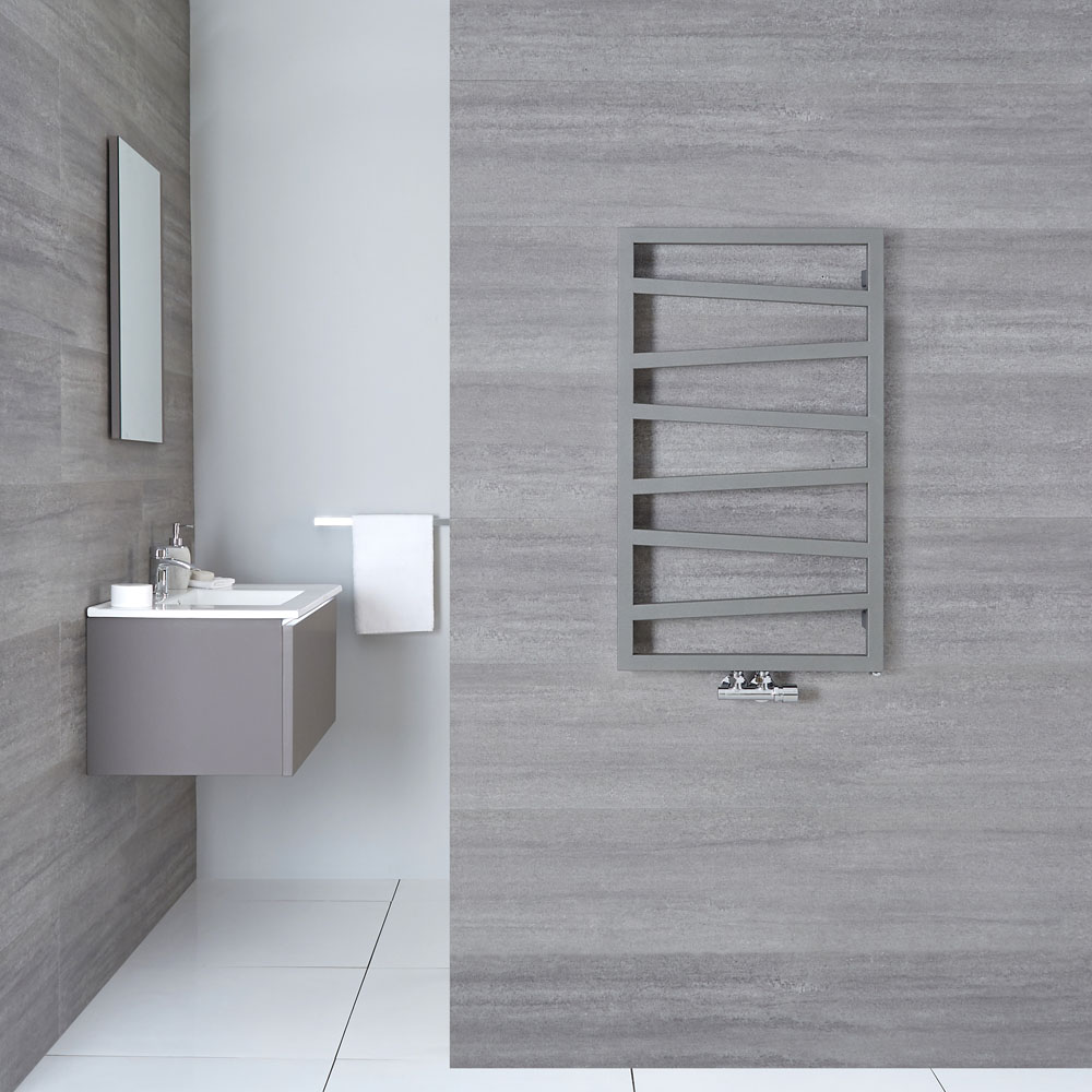 Torun Handdoekradiator Zilver 83,5cm x 50cm 405 Watt