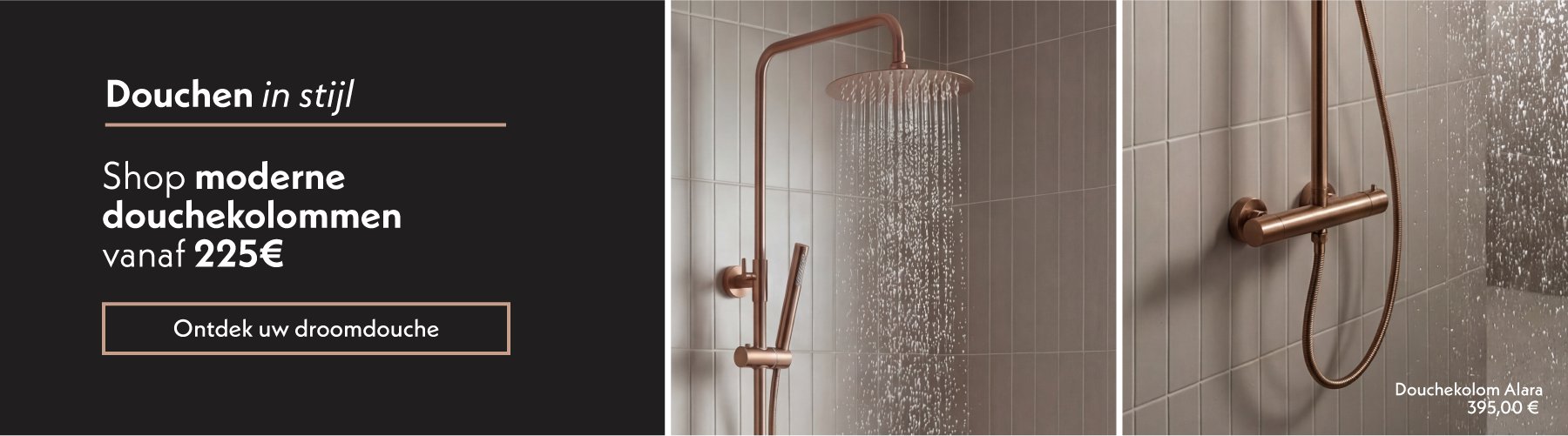 Shop moderne douchekolommen vanaf 225€