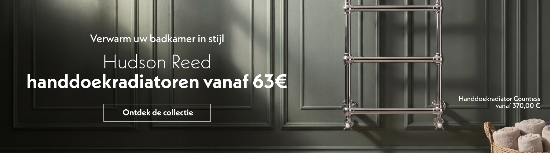Hudson Reed handdoekradiatoren vanaf 63€