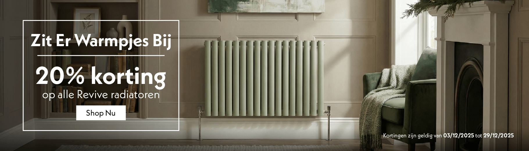 Zit Er Warmpjes Bij | 20% korting op alle Revive radiatoren